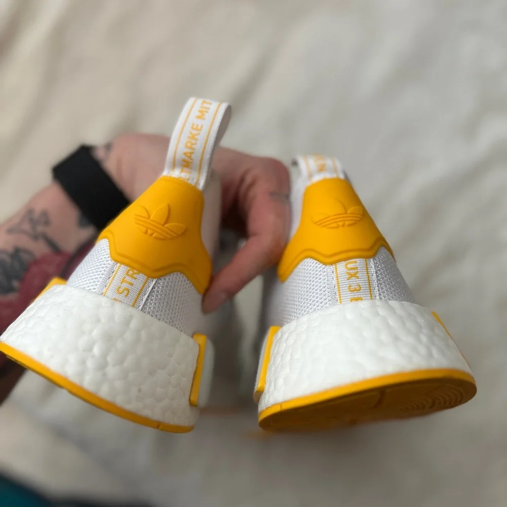 Adidas NMD_R1 Strap White Collegiate Gold - Picture 4 of 6